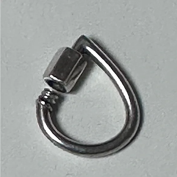 Marla Aaron Baby Drop Lock & Heart Lock Sterling - Picture 3 of 7